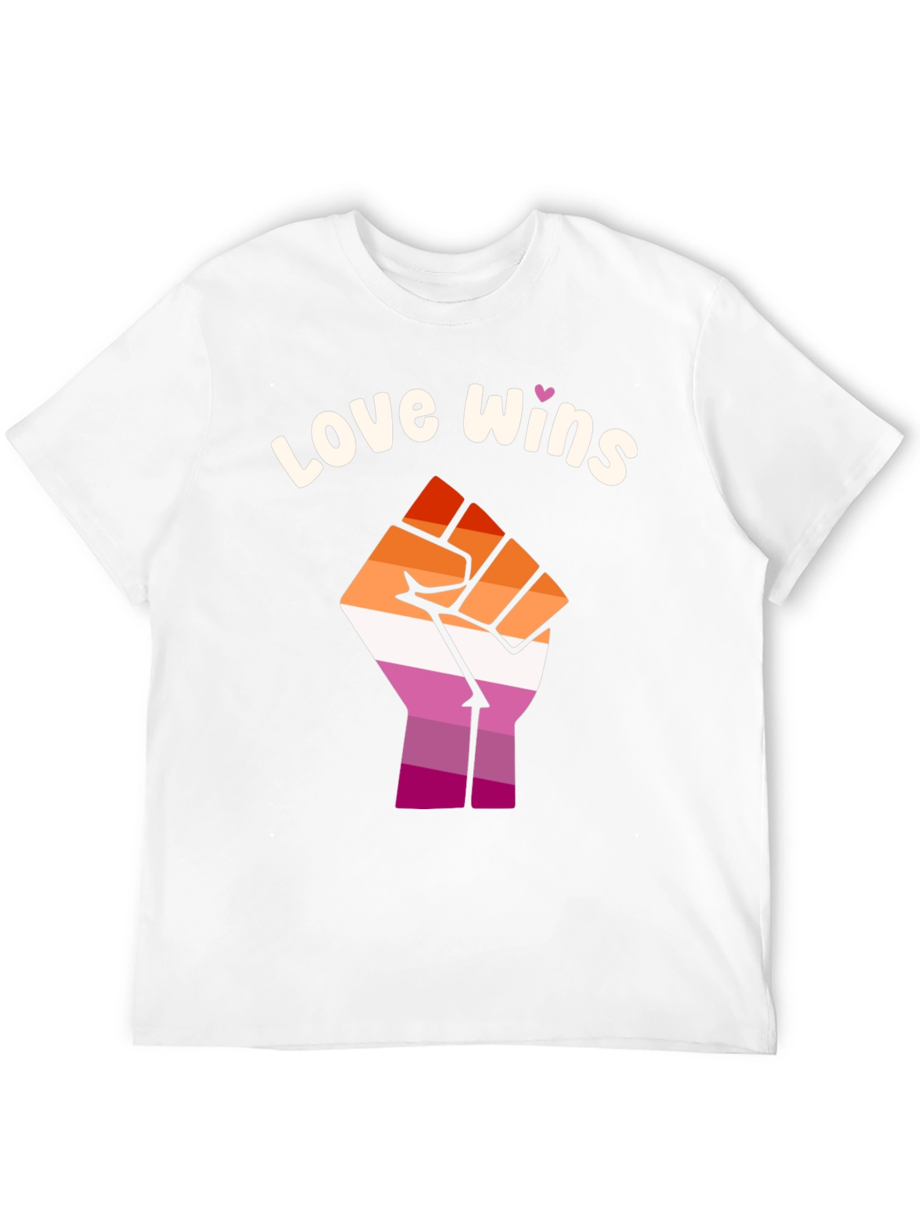 Love Wins Lesbian Pride Fist T-Shirt