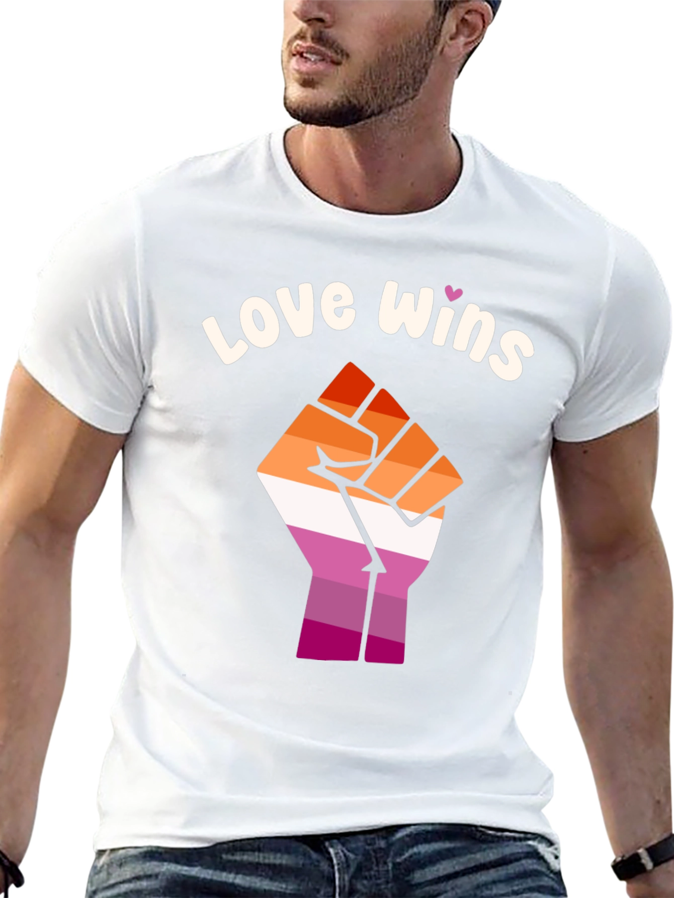 Love Wins Lesbian Pride Fist T-Shirt