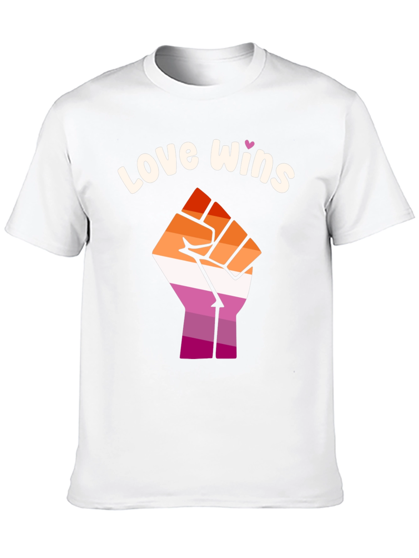 Love Wins Lesbian Pride Fist T-Shirt