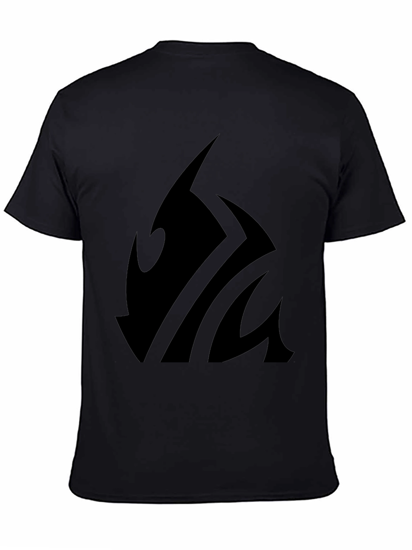 Bold Tribal Design Black T-Shirt - Modern Casual Tee