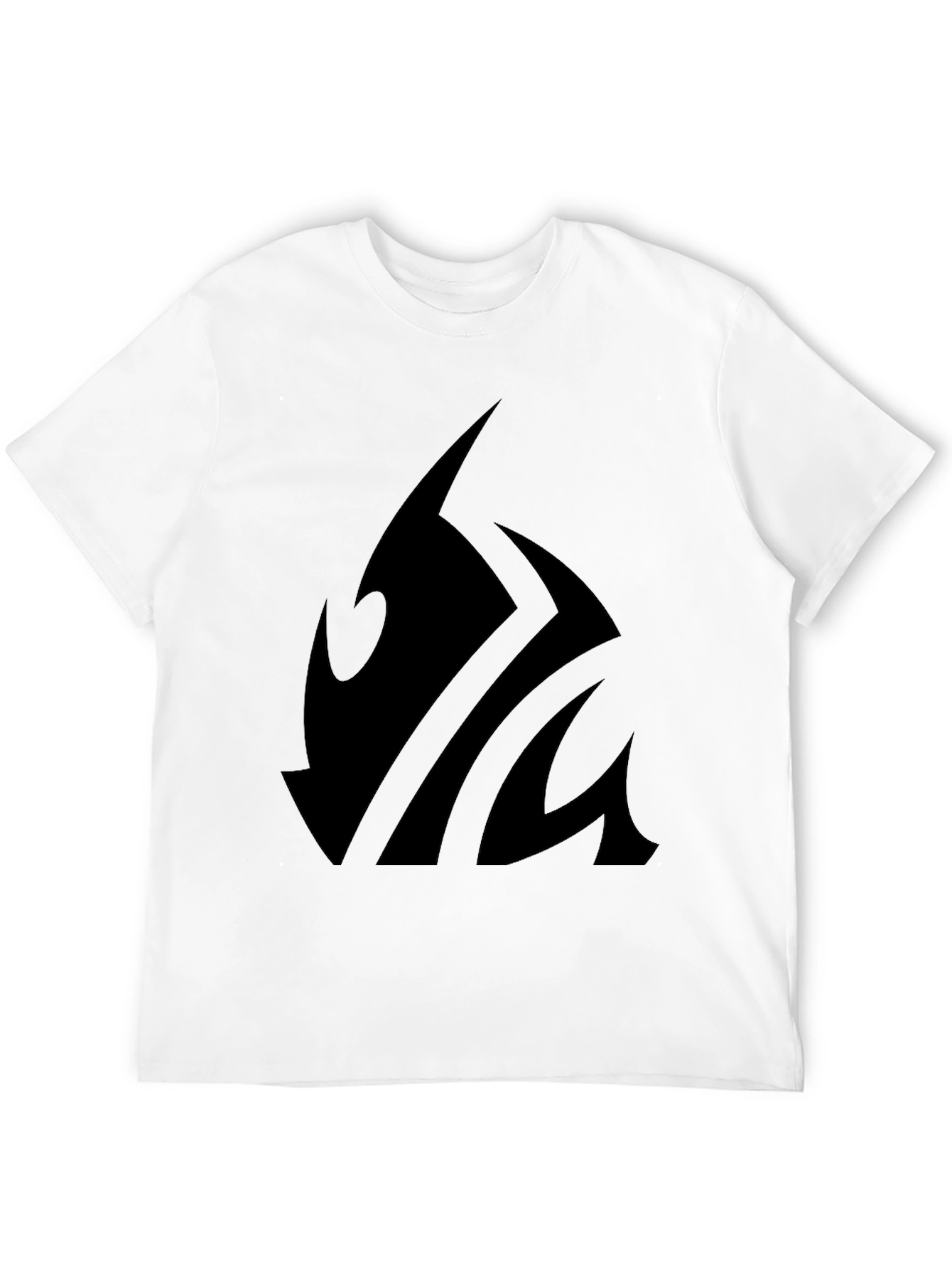 Bold Tribal Design Black T-Shirt - Modern Casual Tee