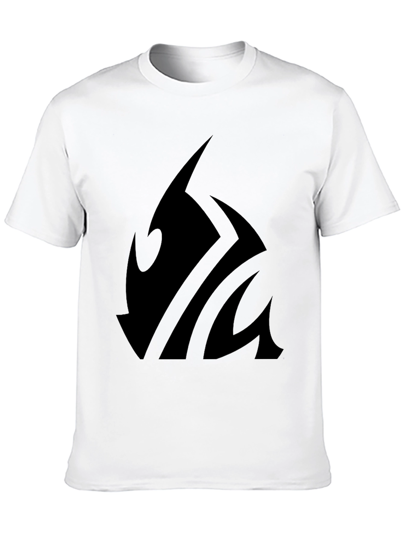 Bold Tribal Design Black T-Shirt - Modern Casual Tee