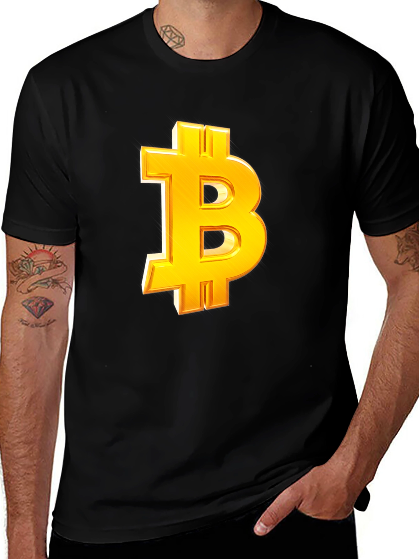 Bitcoin Black T-Shirt - Crypto Currency Style