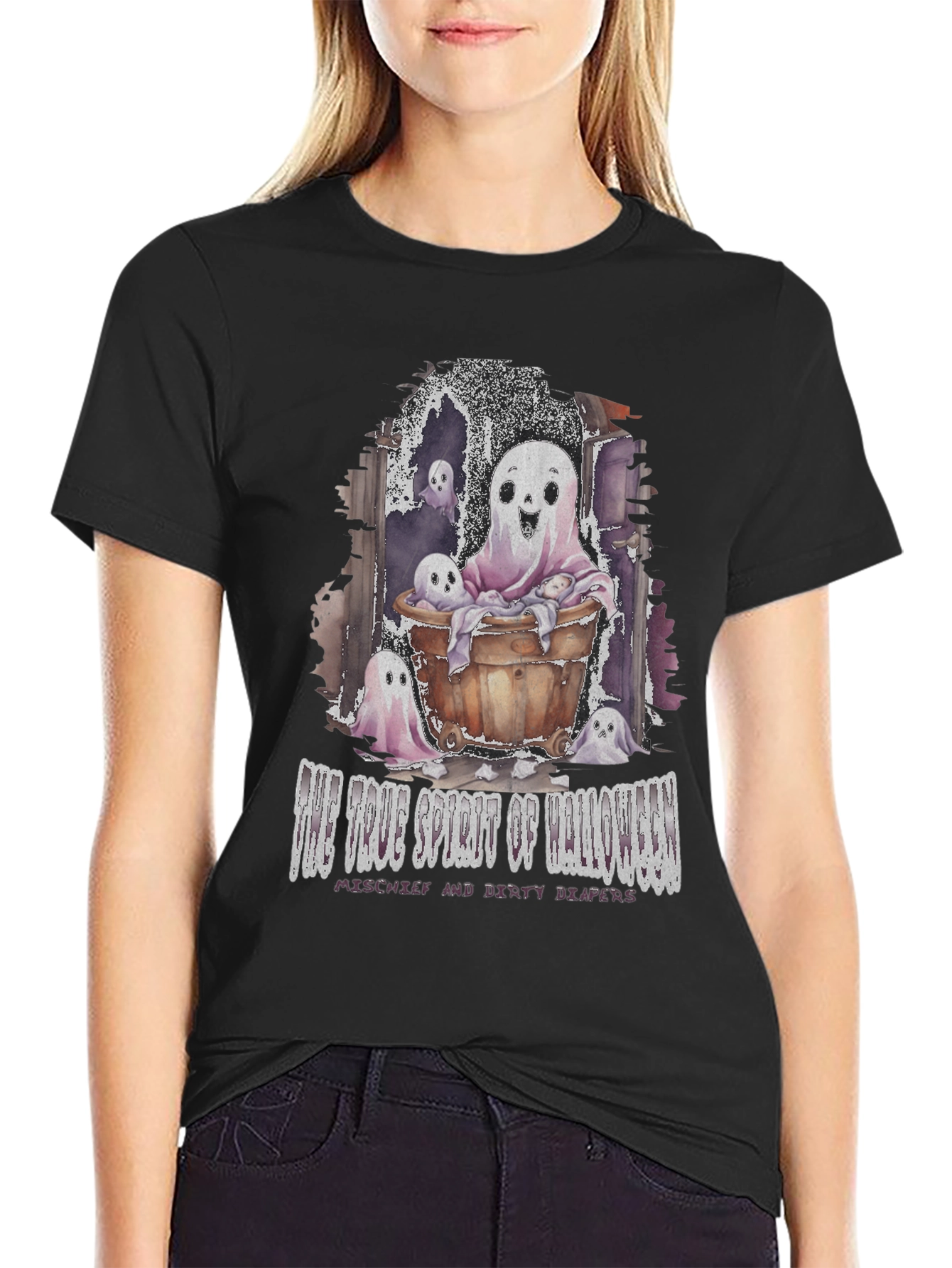 Halloween Ghost T-Shirt - The True Spirit of Halloween