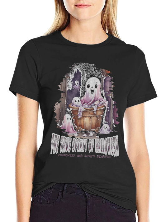 Halloween Ghost T-Shirt - The True Spirit of Halloween