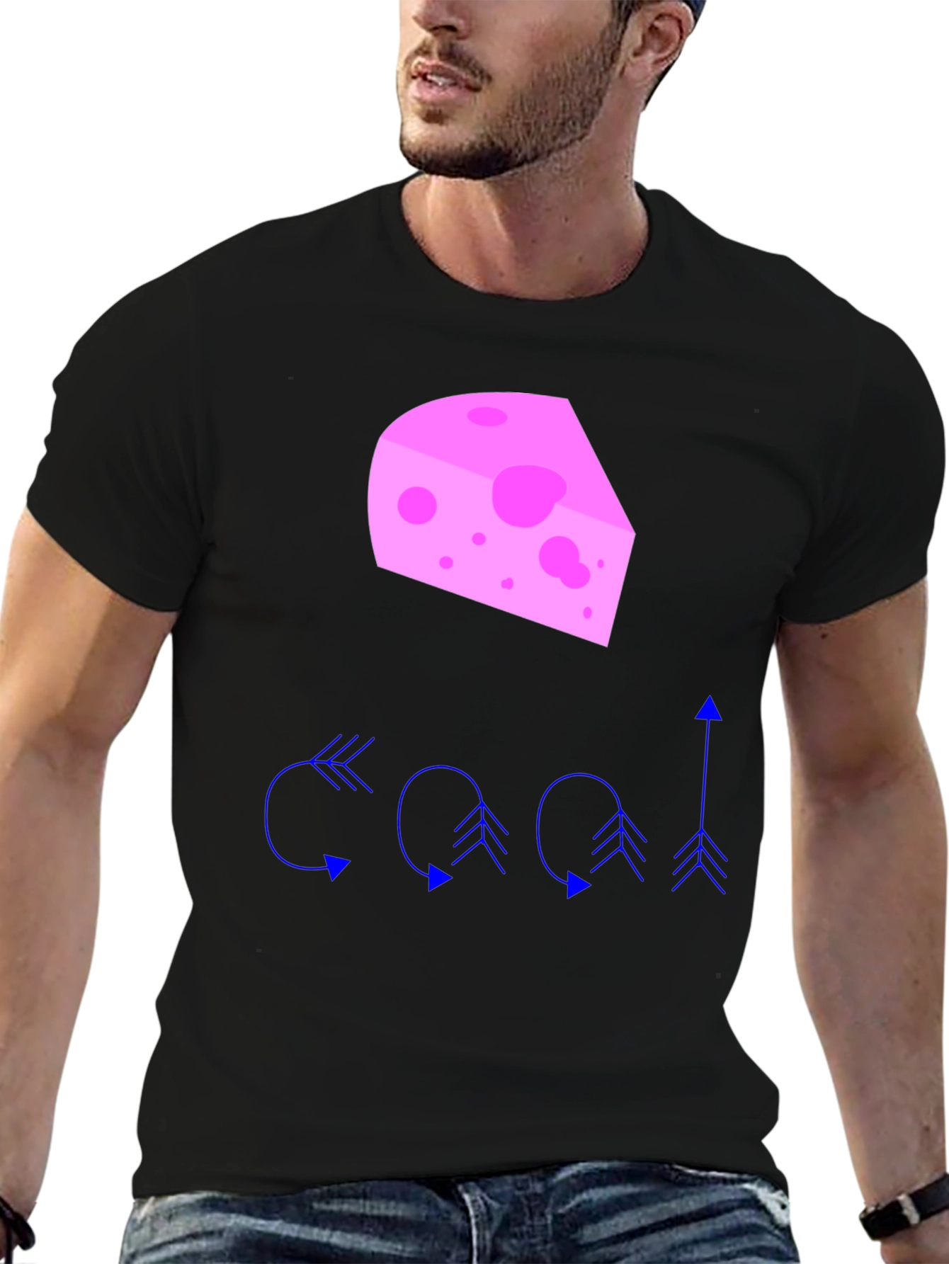 Novelty Cheese & Arrow Graphic Tee