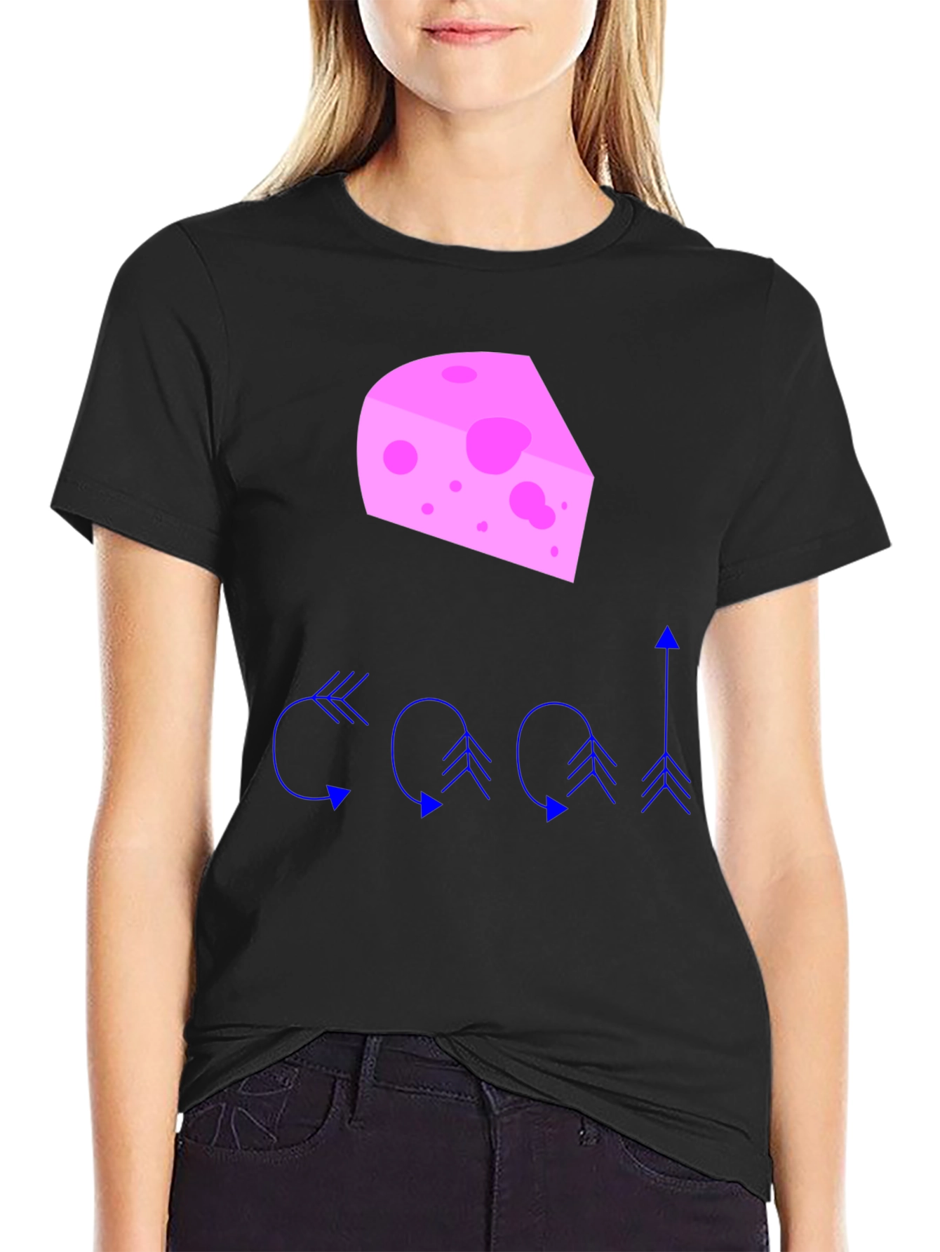 Novelty Cheese & Arrow Graphic Tee