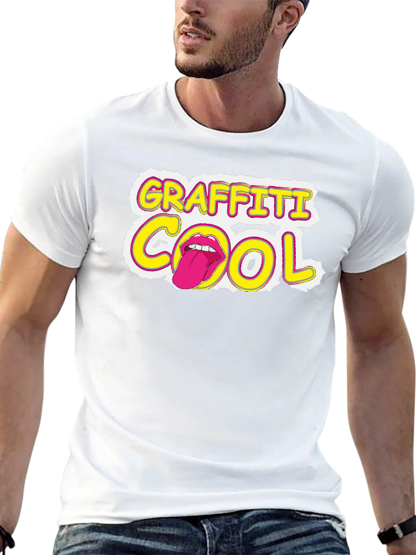 Cool Graffiti Graphic T-Shirt - Edgy Streetwear
