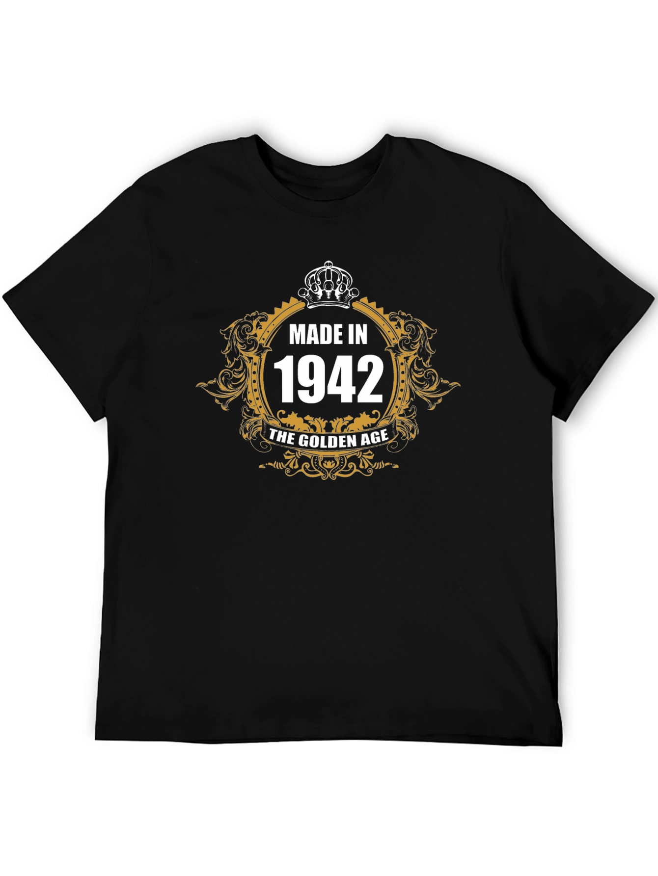 Made in 1942 Golden Age Black T-Shirt