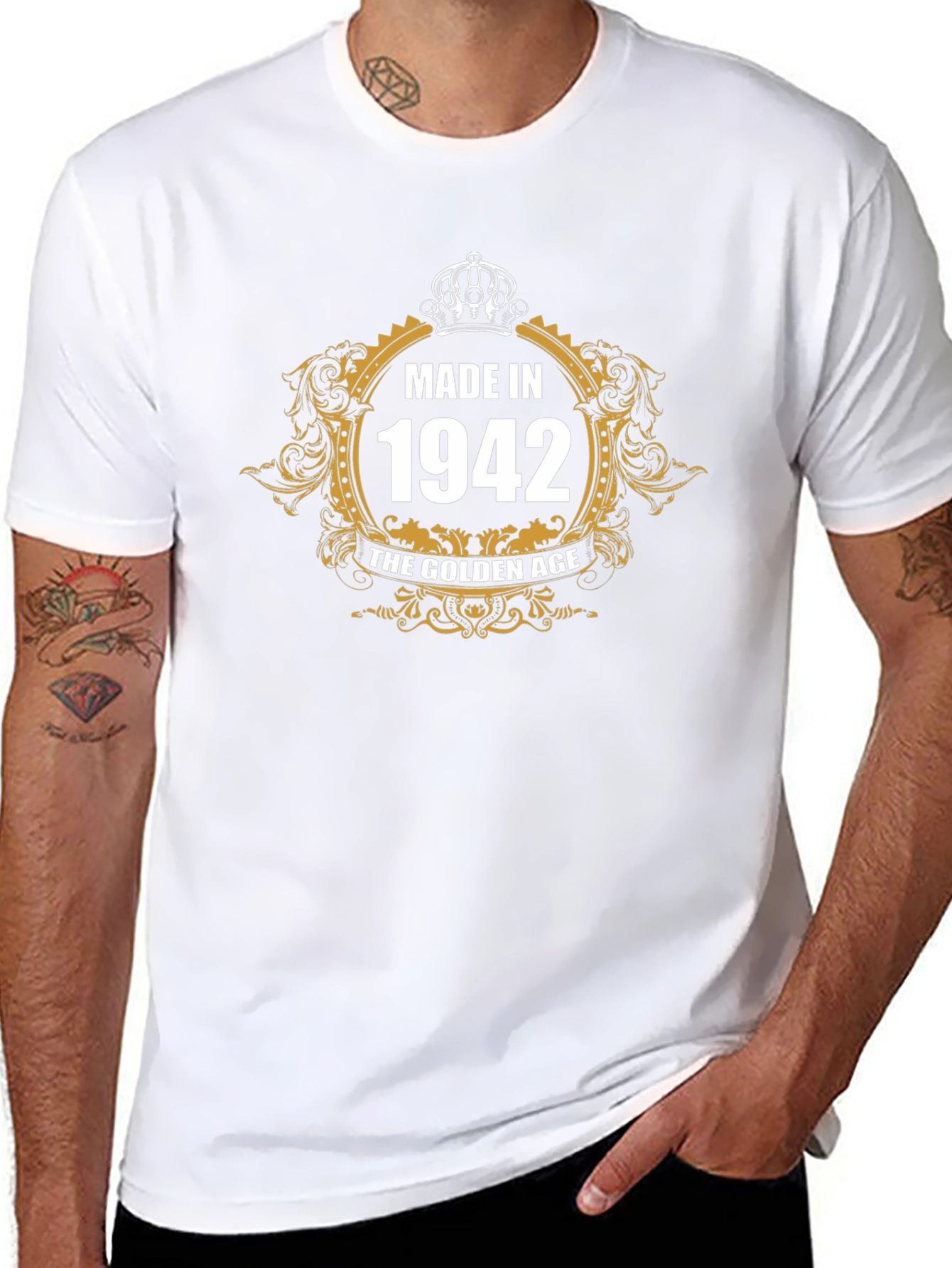 Made in 1942 Golden Age Black T-Shirt