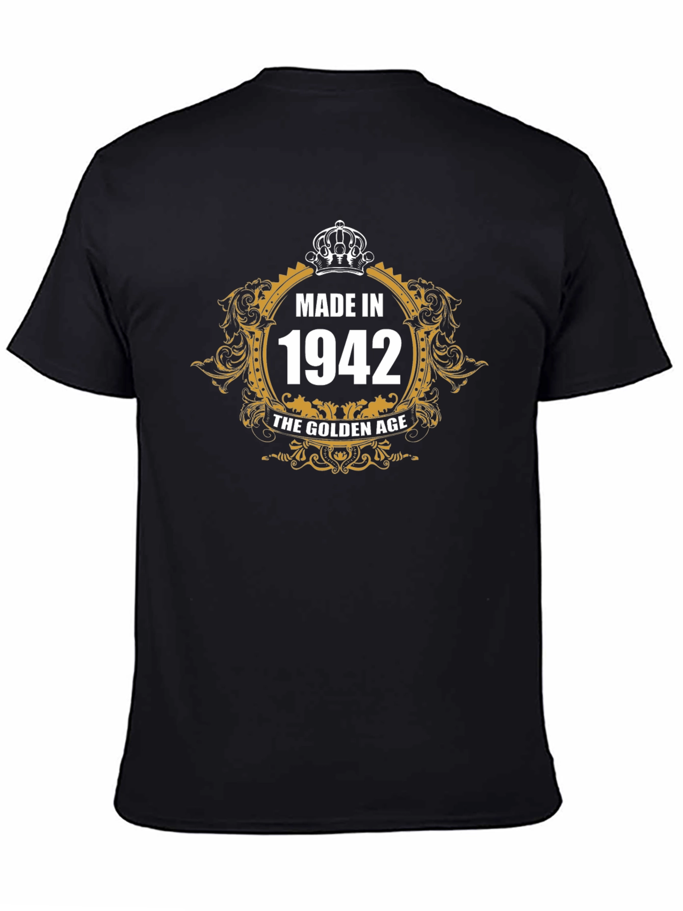 Made in 1942 Golden Age Black T-Shirt