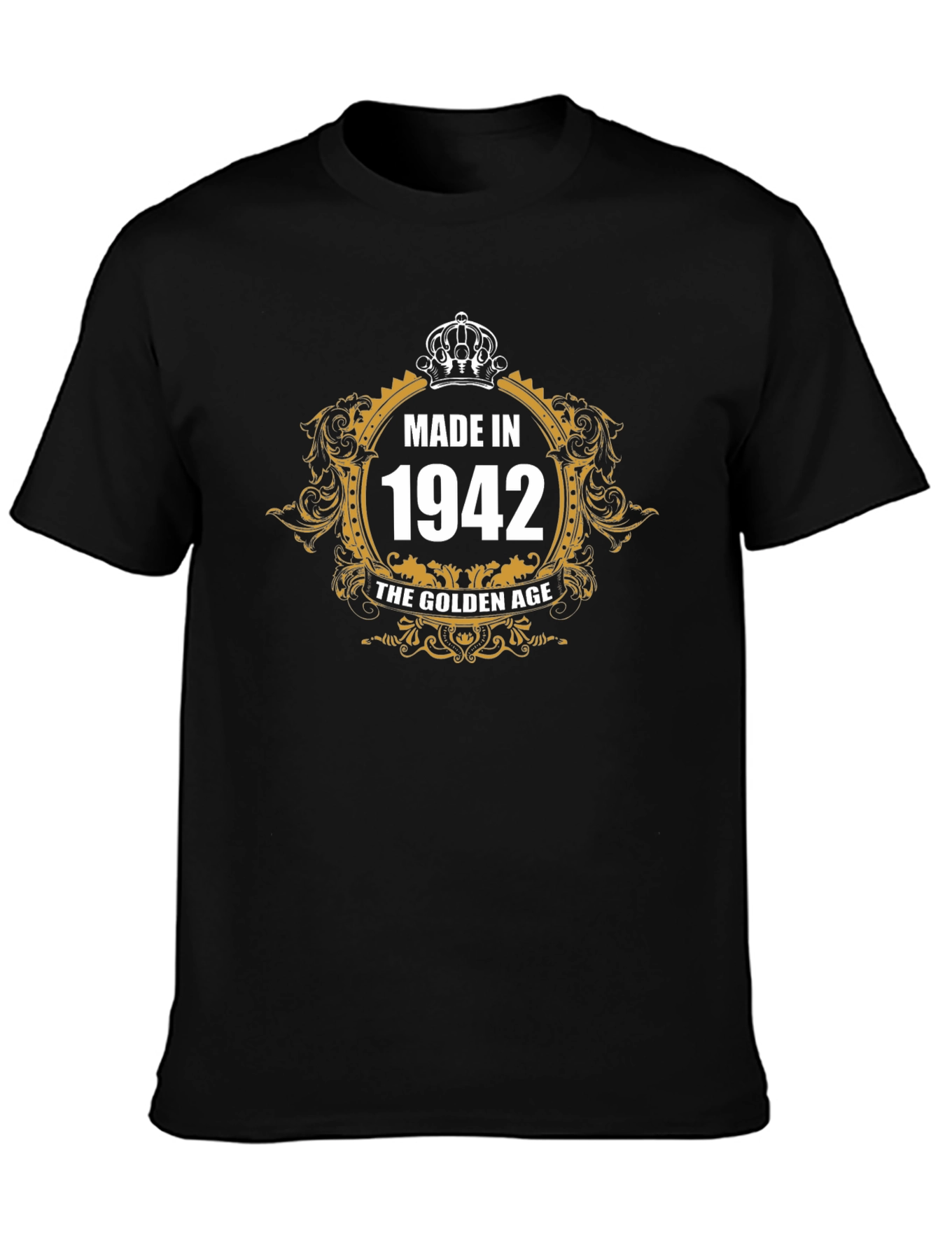 Made in 1942 Golden Age Black T-Shirt