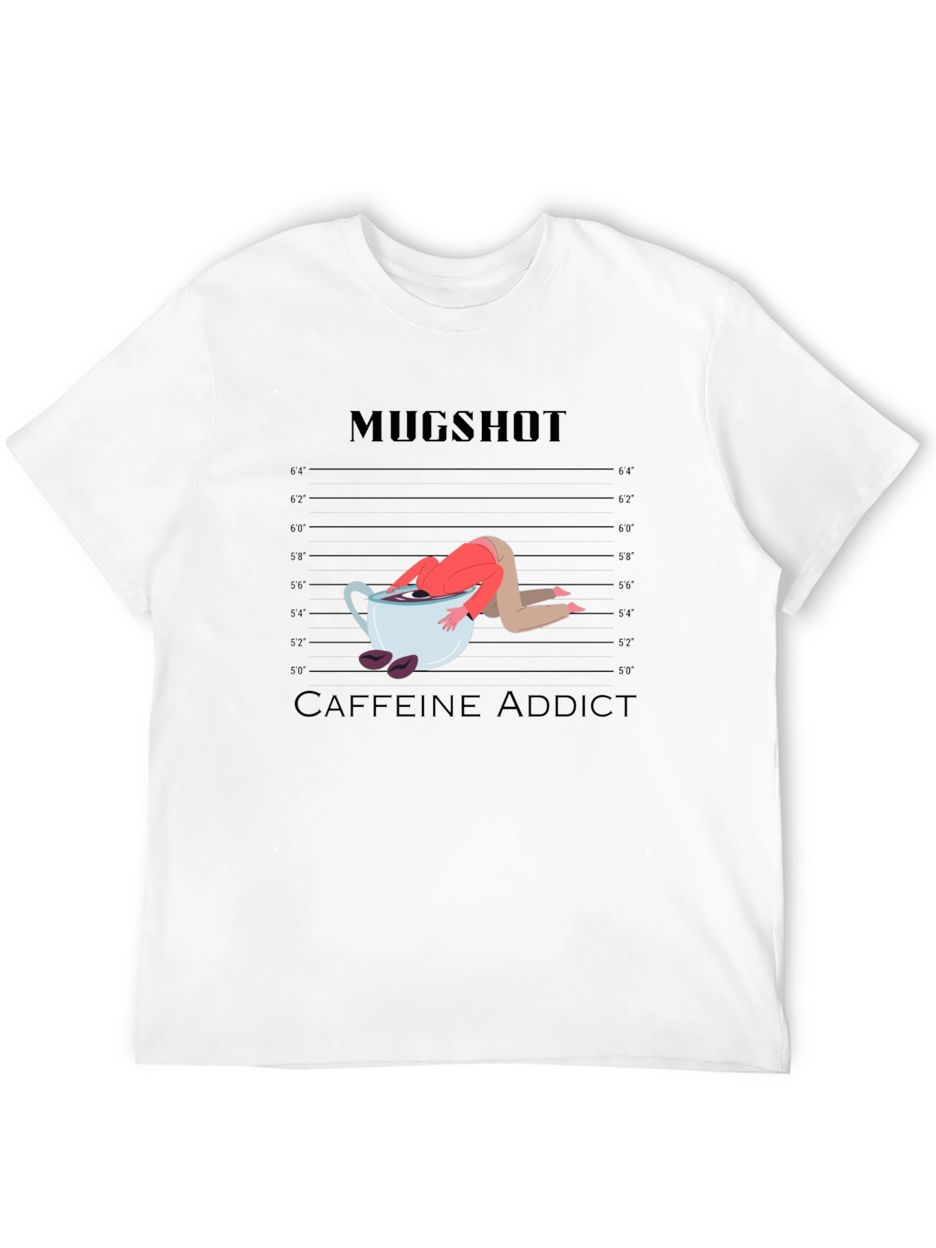 Mugshot Caffeine Addict Graphic T-Shirt
