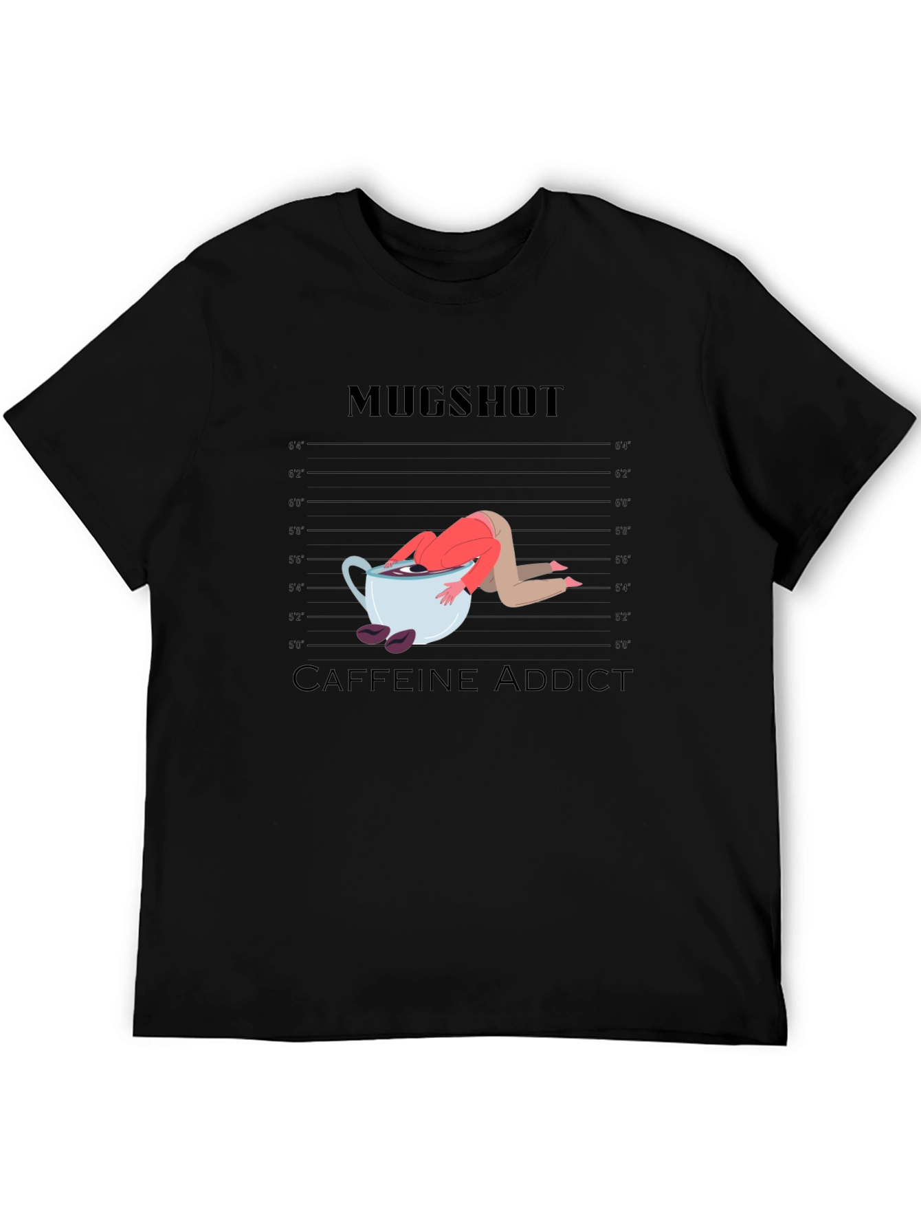 Mugshot Caffeine Addict Graphic T-Shirt