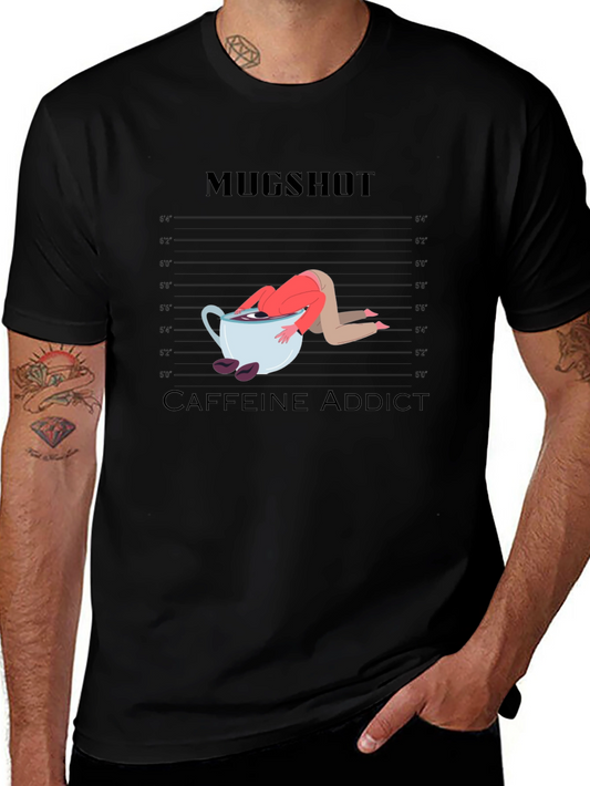 Mugshot Caffeine Addict Graphic T-Shirt