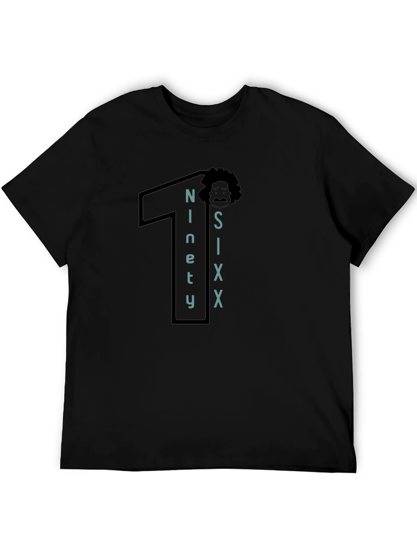 Ninety Six Graphic Tee - Black Cotton T-Shirt
