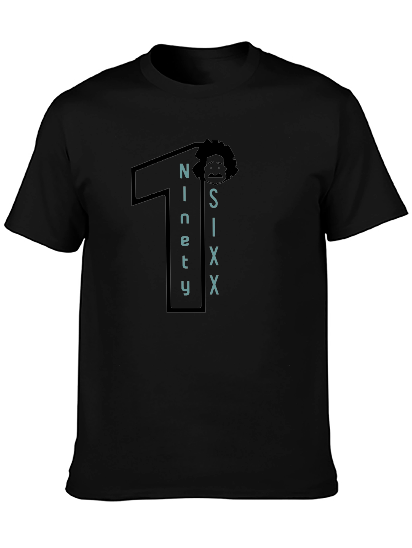 Ninety Six Graphic Tee - Black Cotton T-Shirt