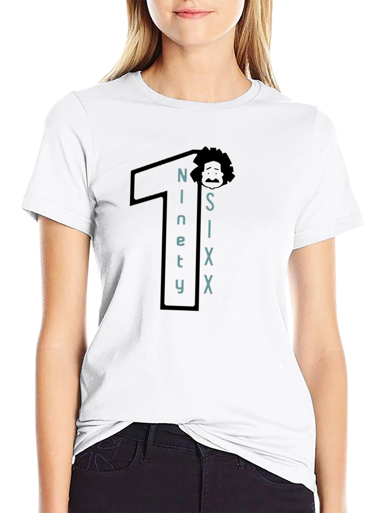 Ninety Six Graphic Tee - Black Cotton T-Shirt