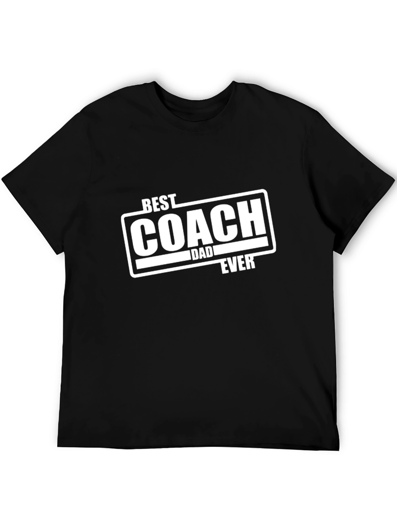 Best Coach Dad Ever T-Shirt - Black