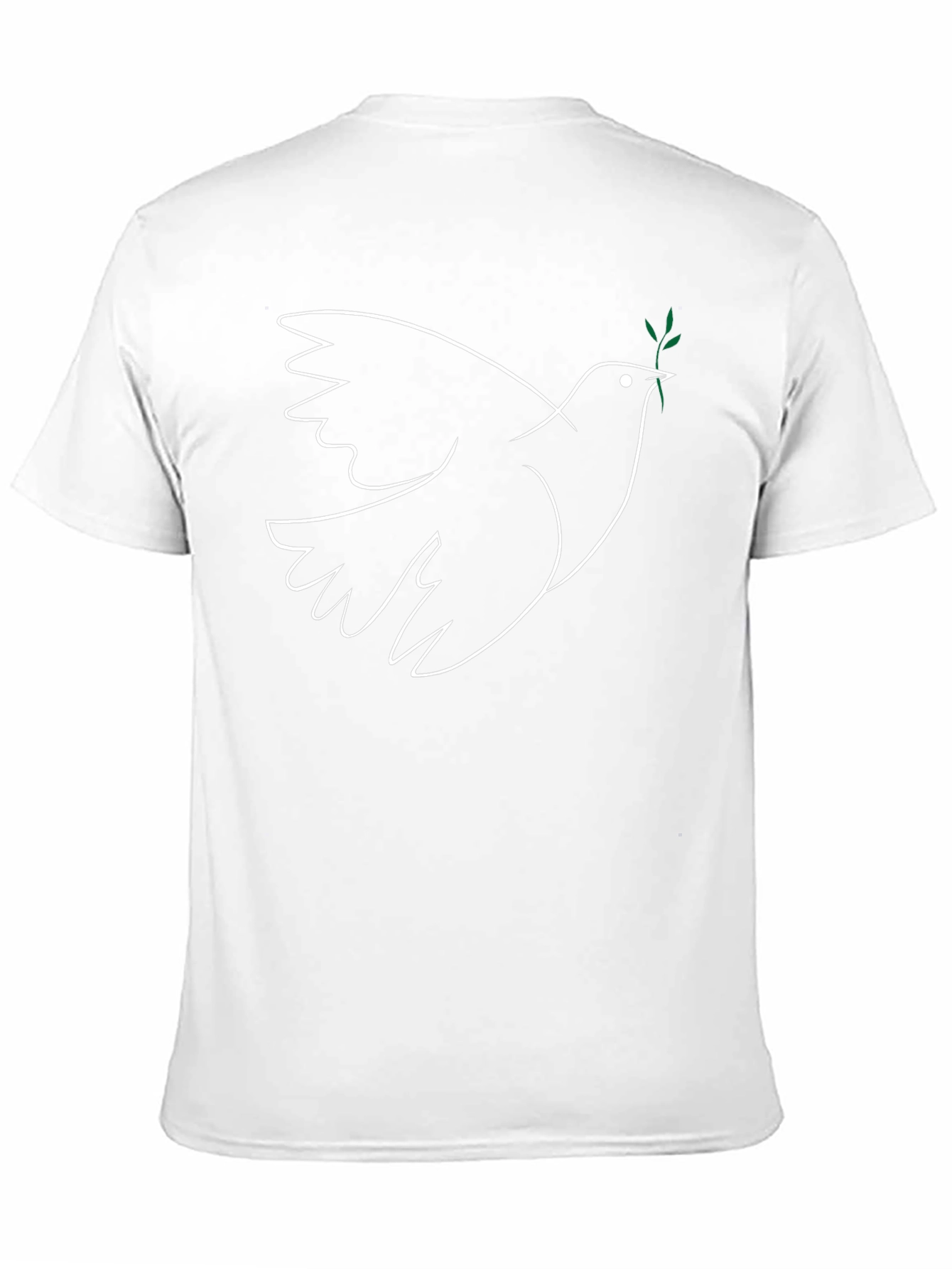 Dove Peace T-Shirt - Minimalist Bird Design