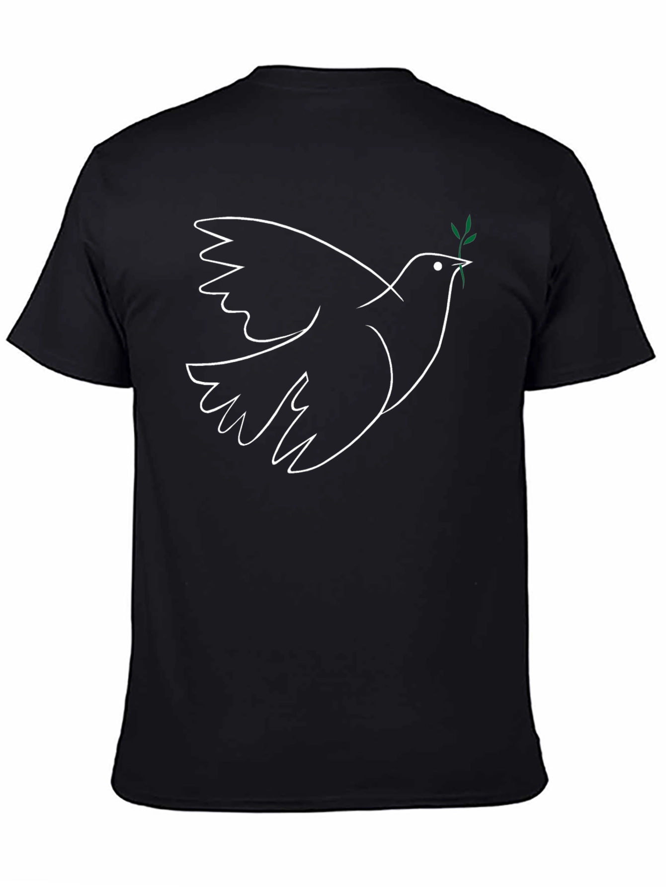Dove Peace T-Shirt - Minimalist Bird Design