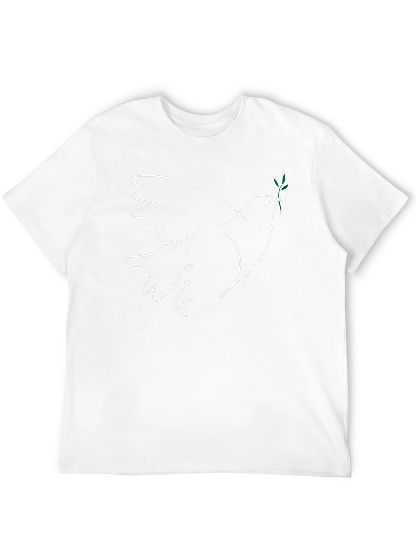 Dove Peace T-Shirt - Minimalist Bird Design