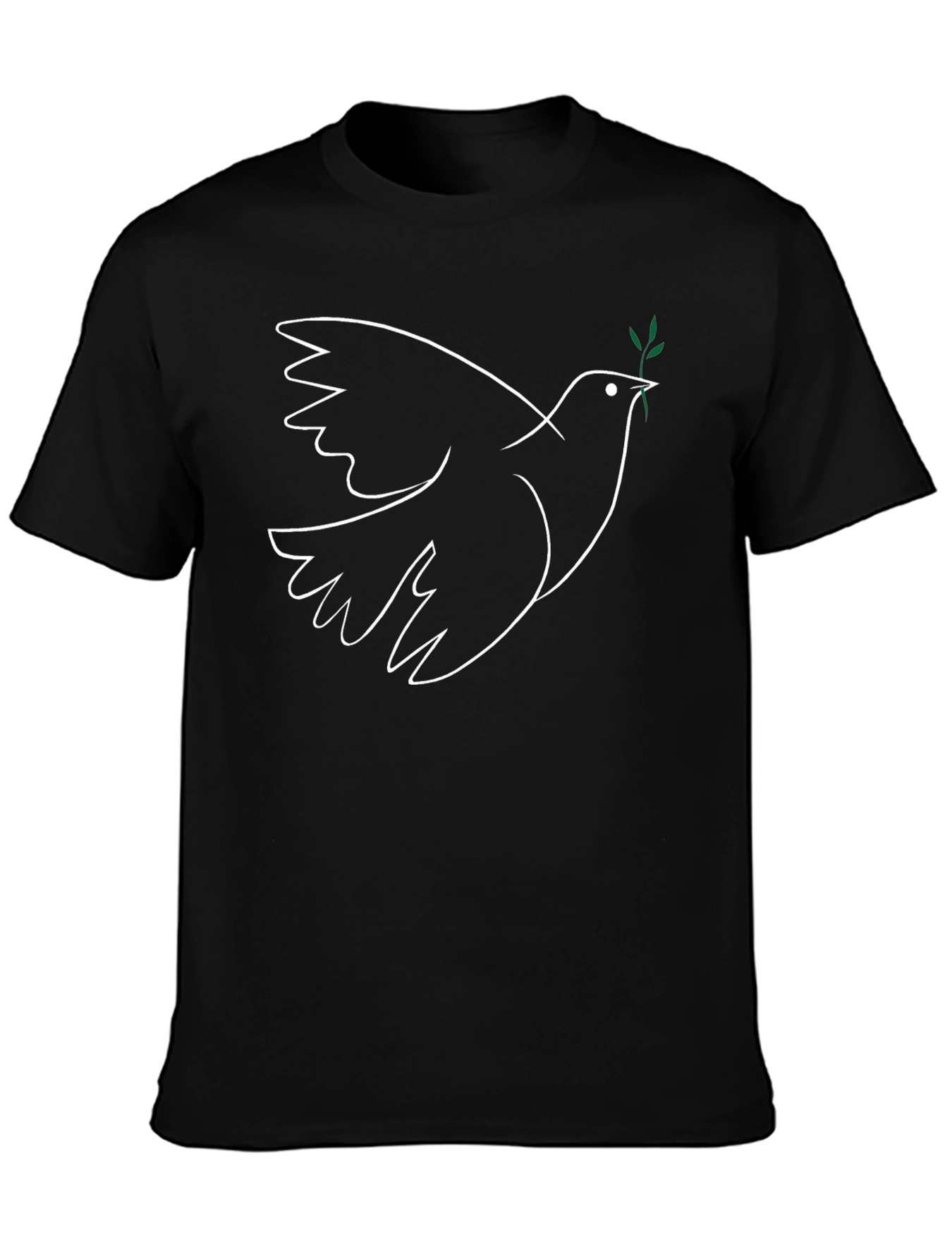 Dove Peace T-Shirt - Minimalist Bird Design