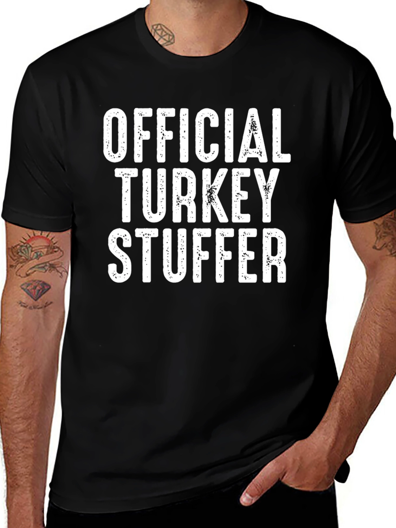 Official Turkey Stuffer T-Shirt Funny Thanksgiving Tee
