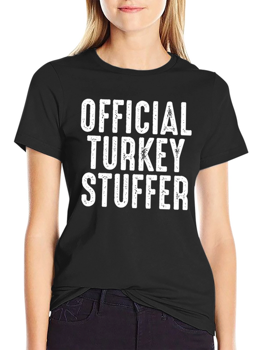 Official Turkey Stuffer T-Shirt Funny Thanksgiving Tee