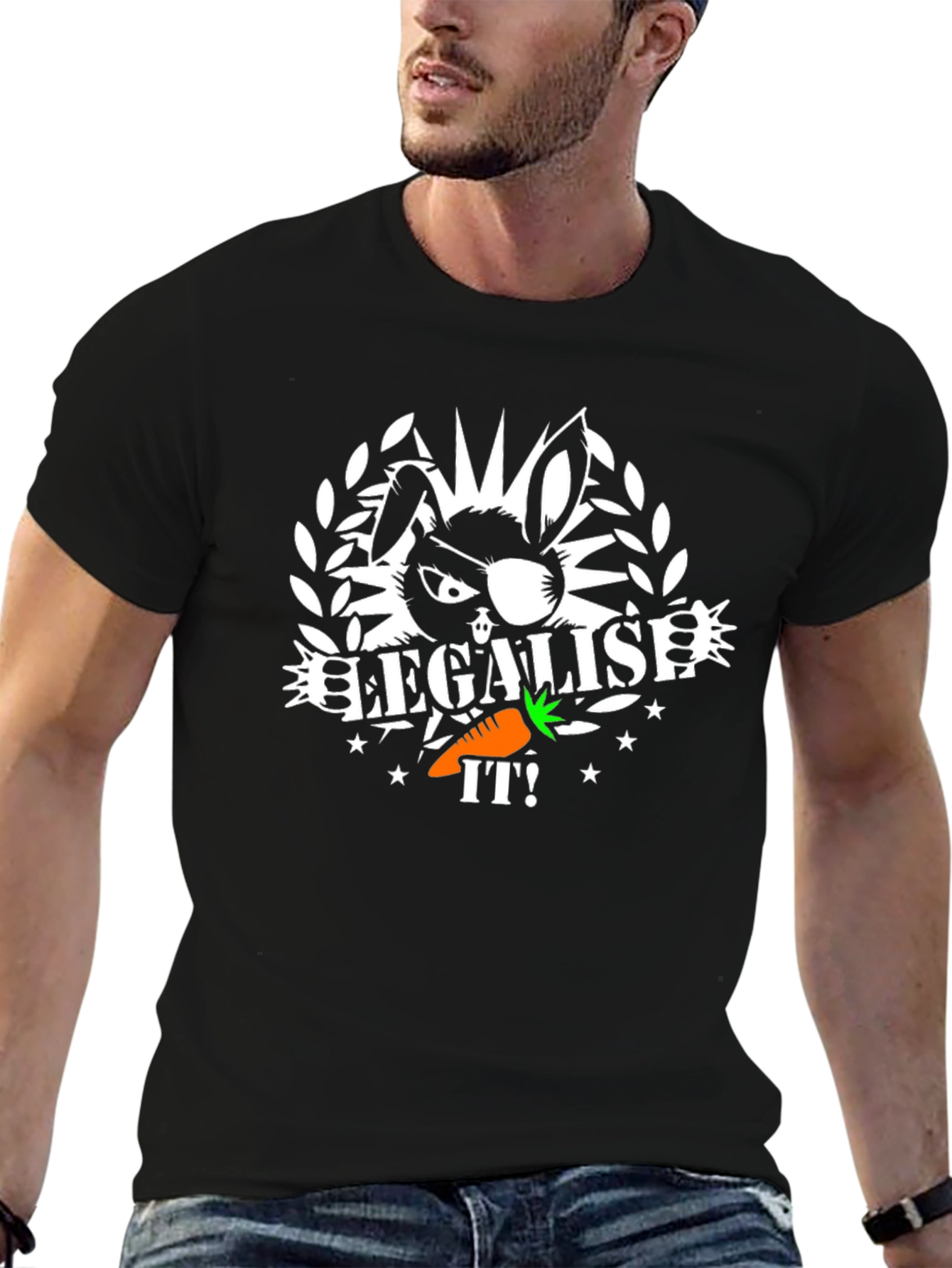 Legalise It! Bunny T-Shirt - Cool Graphic Tee