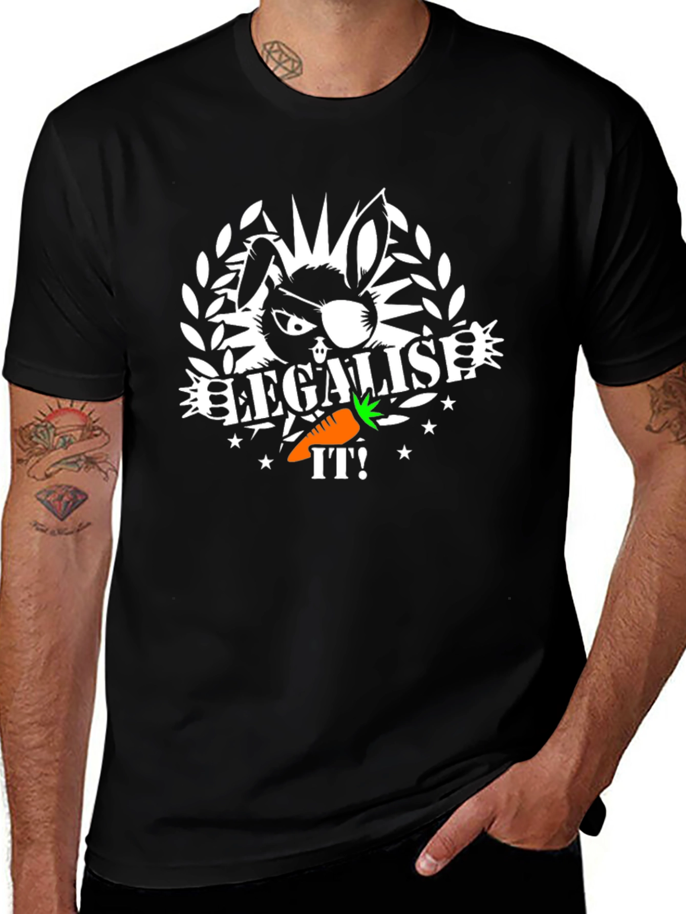 Legalise It! Bunny T-Shirt - Cool Graphic Tee