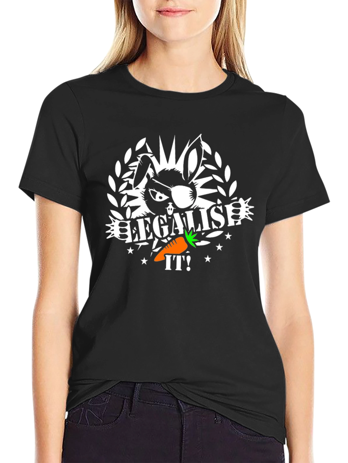 Legalise It! Bunny T-Shirt - Cool Graphic Tee