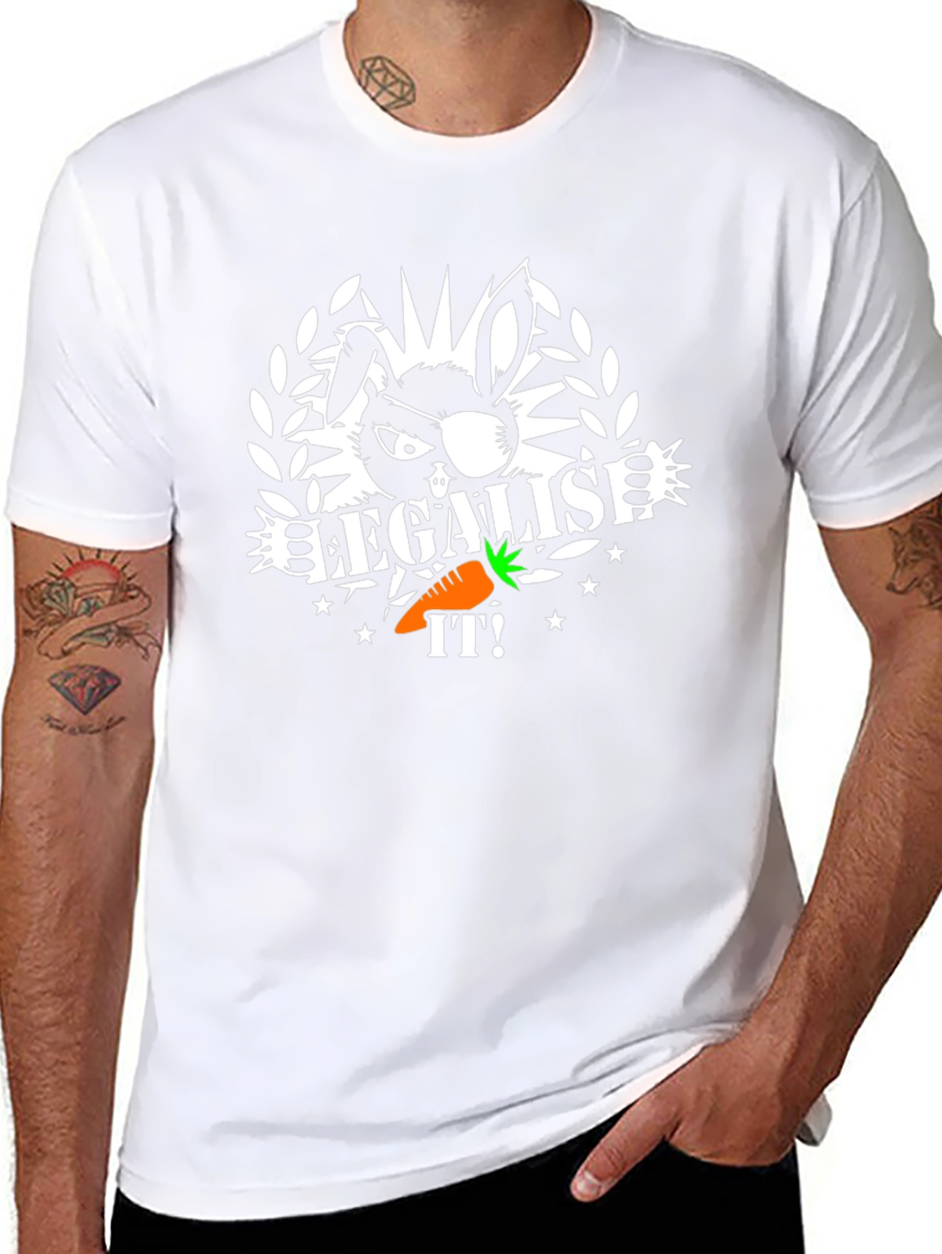 Legalise It! Bunny T-Shirt - Cool Graphic Tee