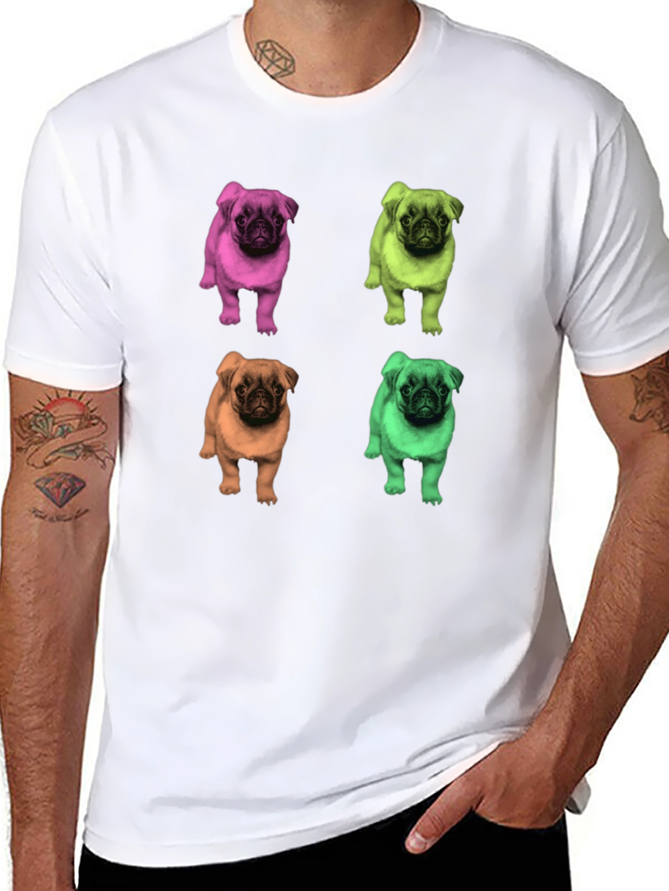 Pop Art Pug T-Shirt