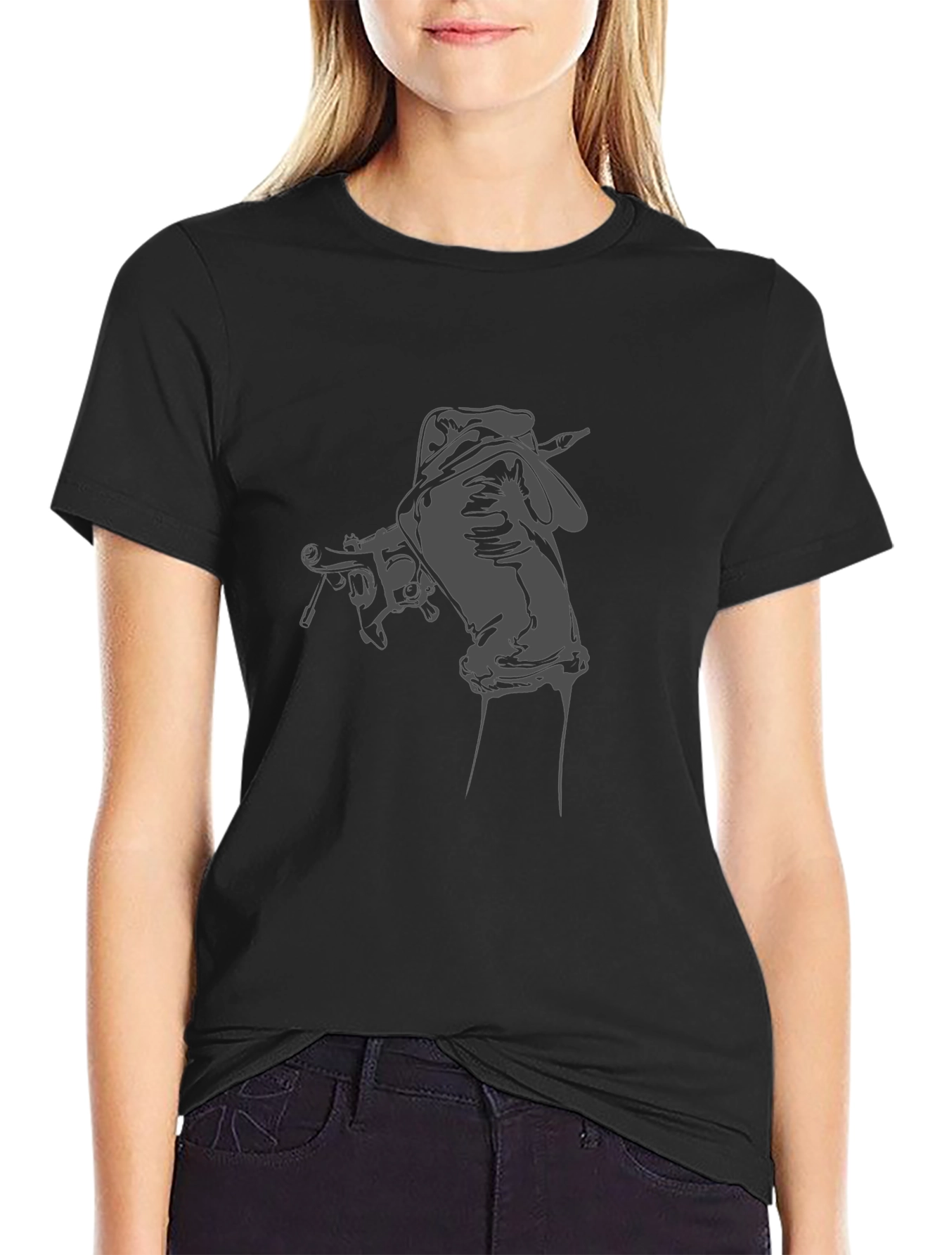 Tattoo Artist Hand Black T-Shirt