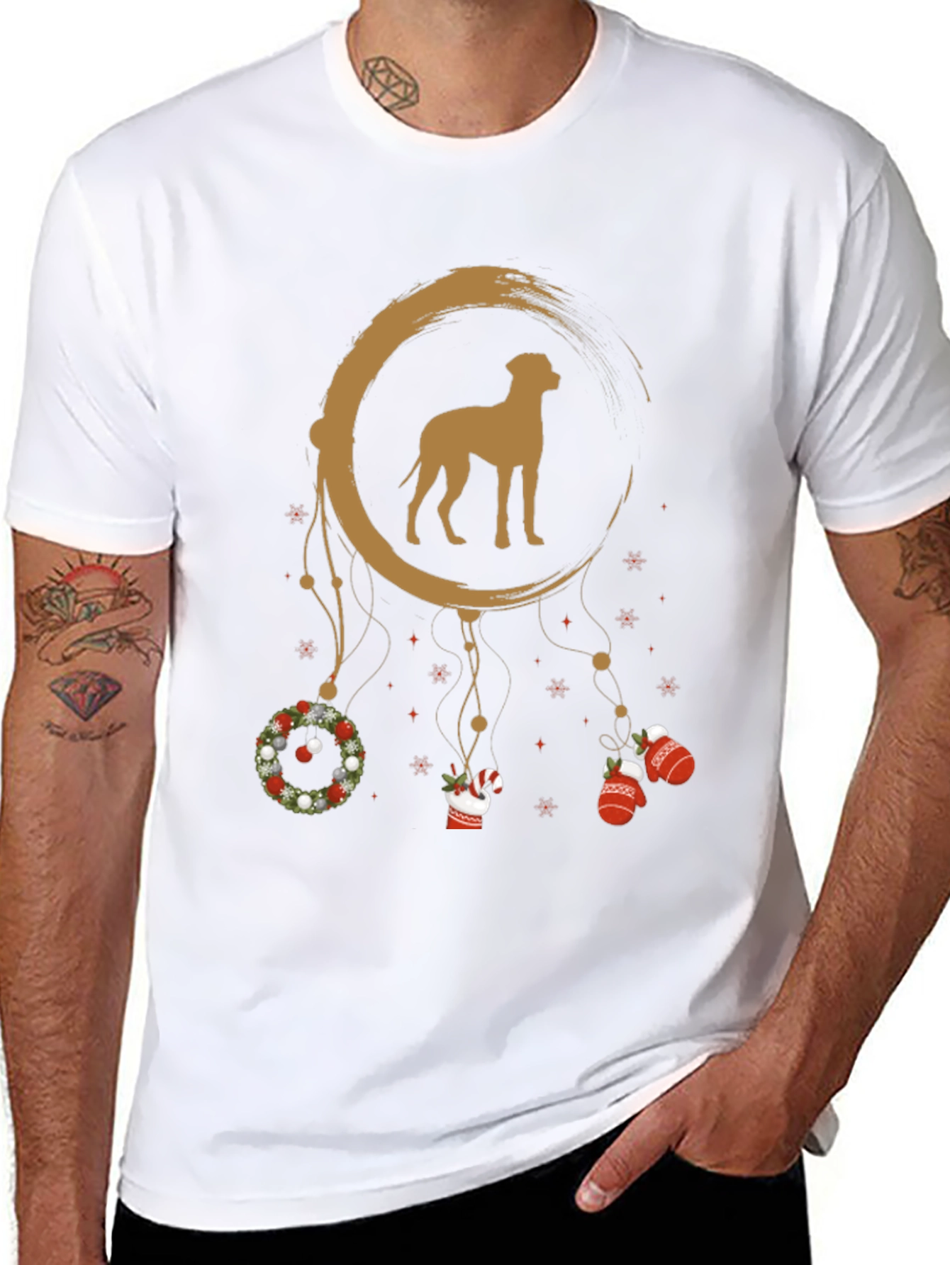 Dog Dream Catcher Christmas T-Shirt
