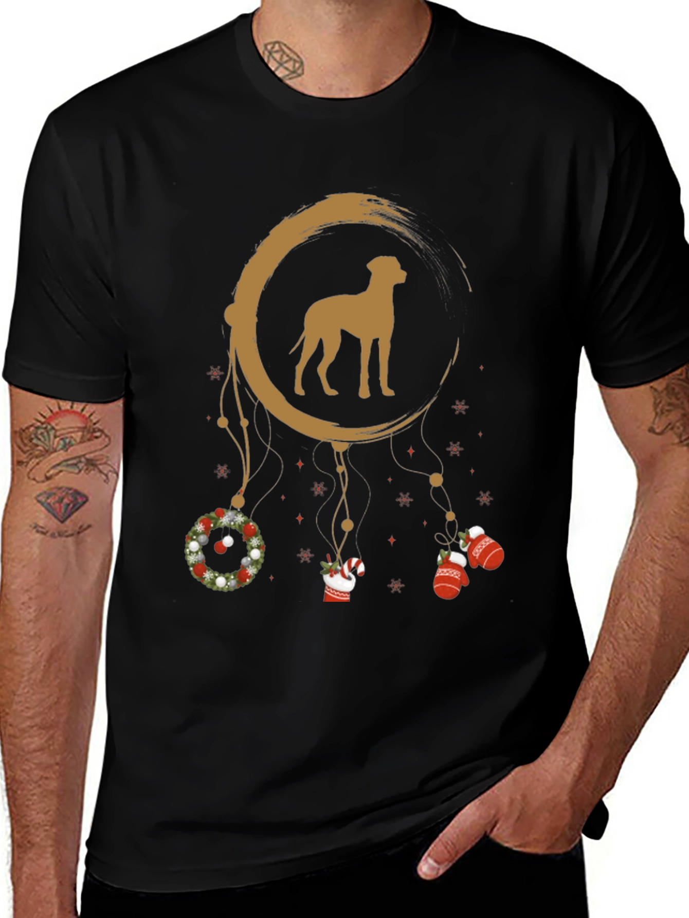 Dog Dream Catcher Christmas T-Shirt