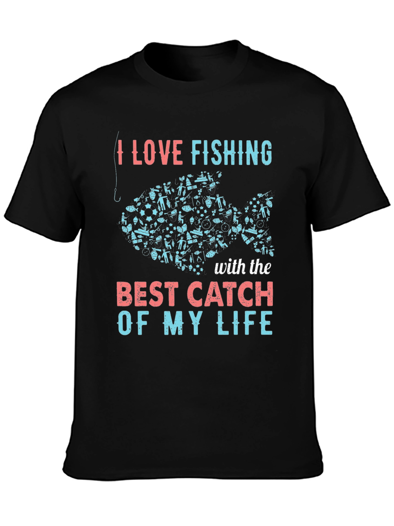 I Love Fishing Graphic Tee
