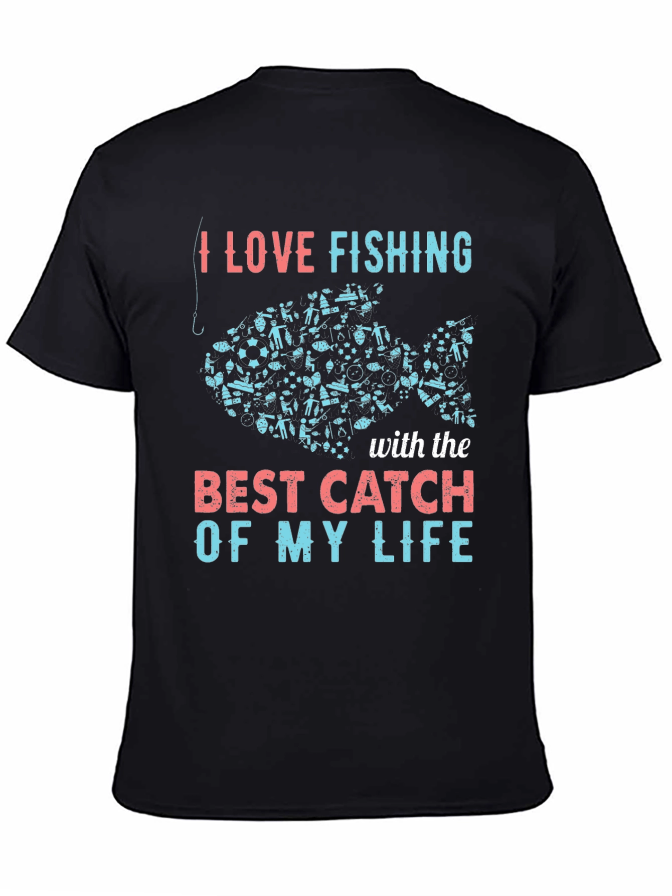 I Love Fishing Graphic Tee