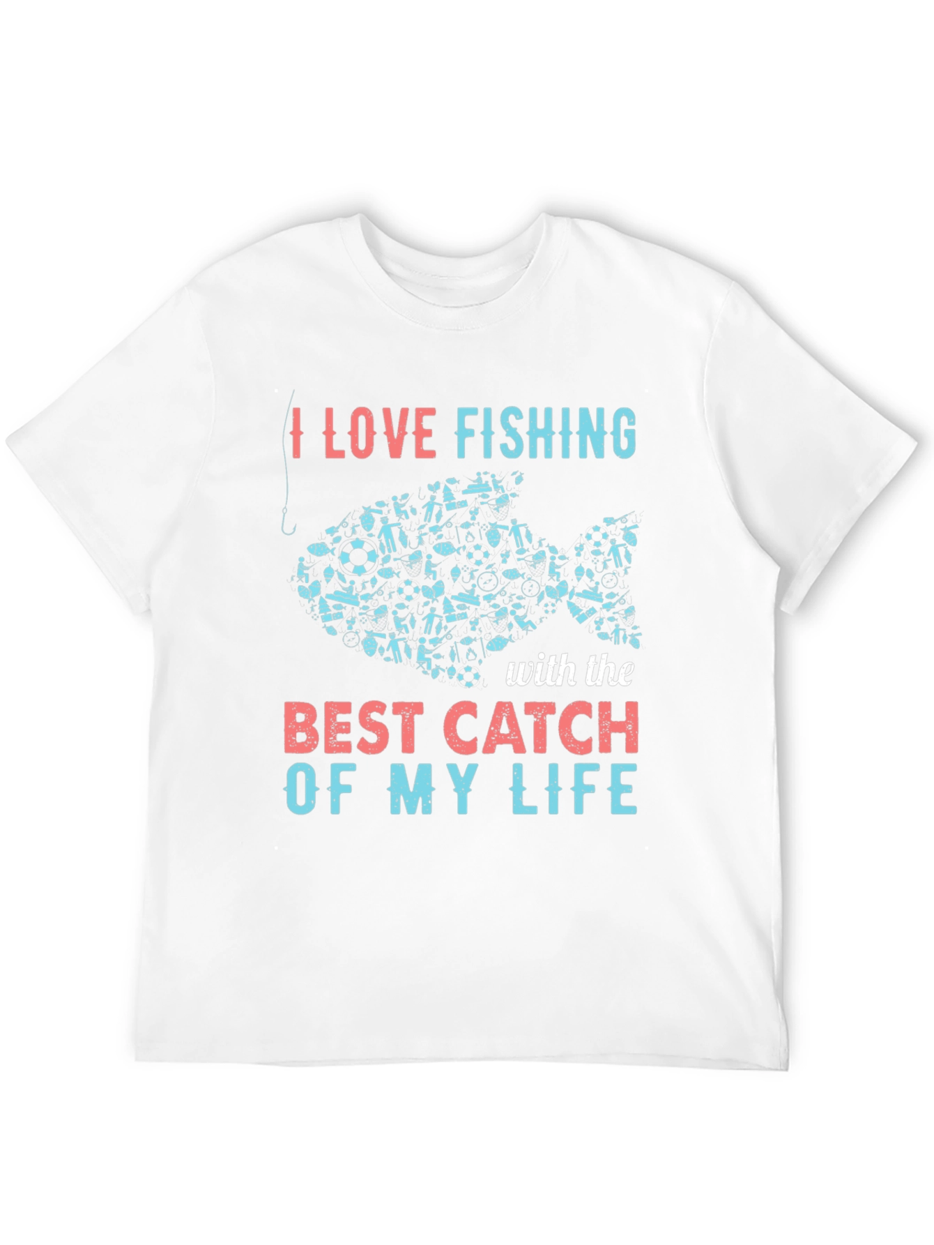 I Love Fishing Graphic Tee
