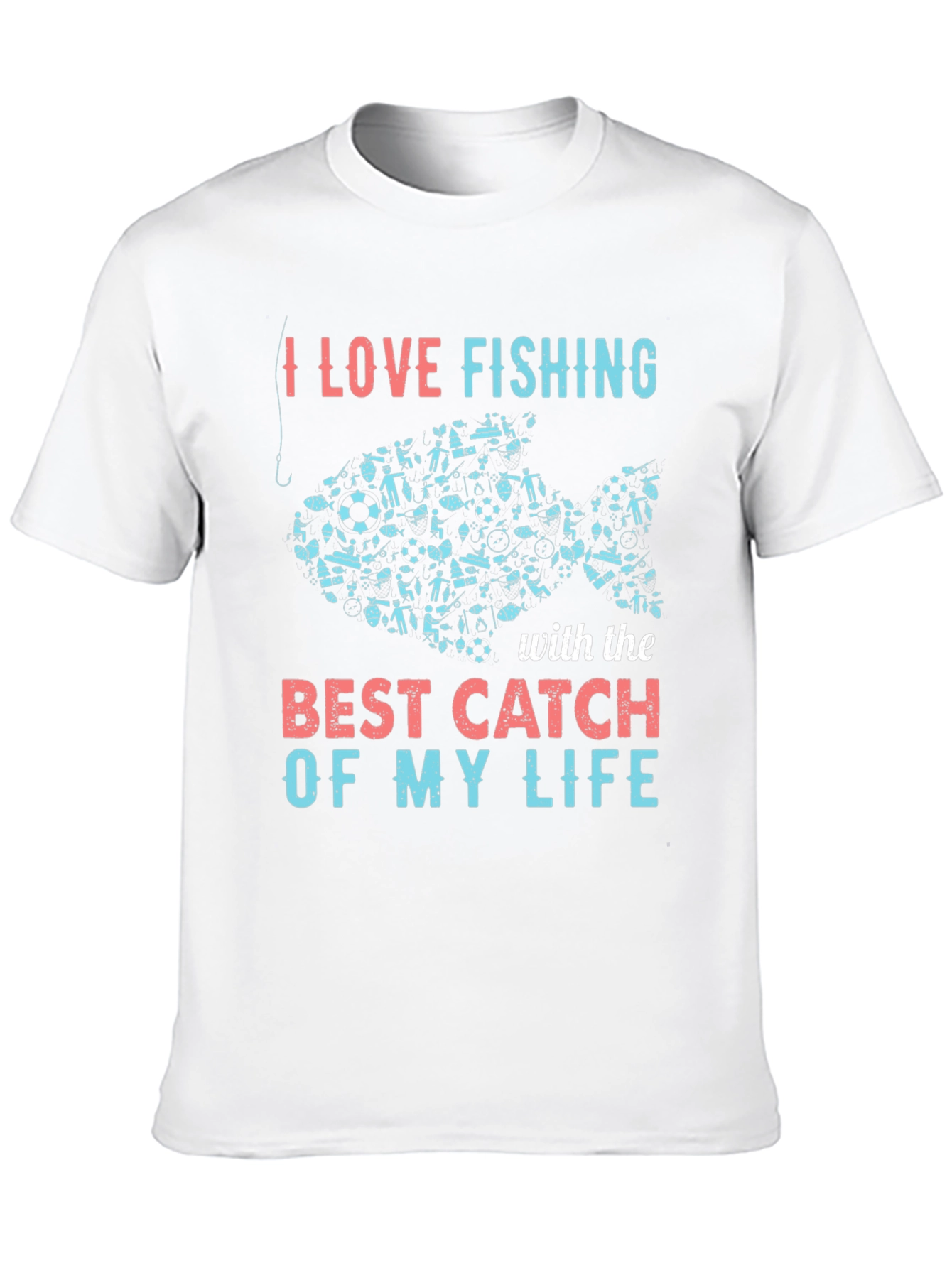 I Love Fishing Graphic Tee