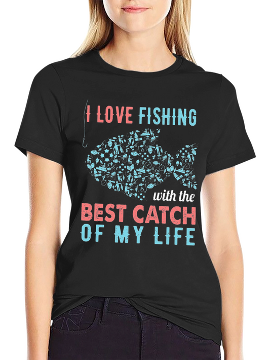 I Love Fishing Graphic Tee