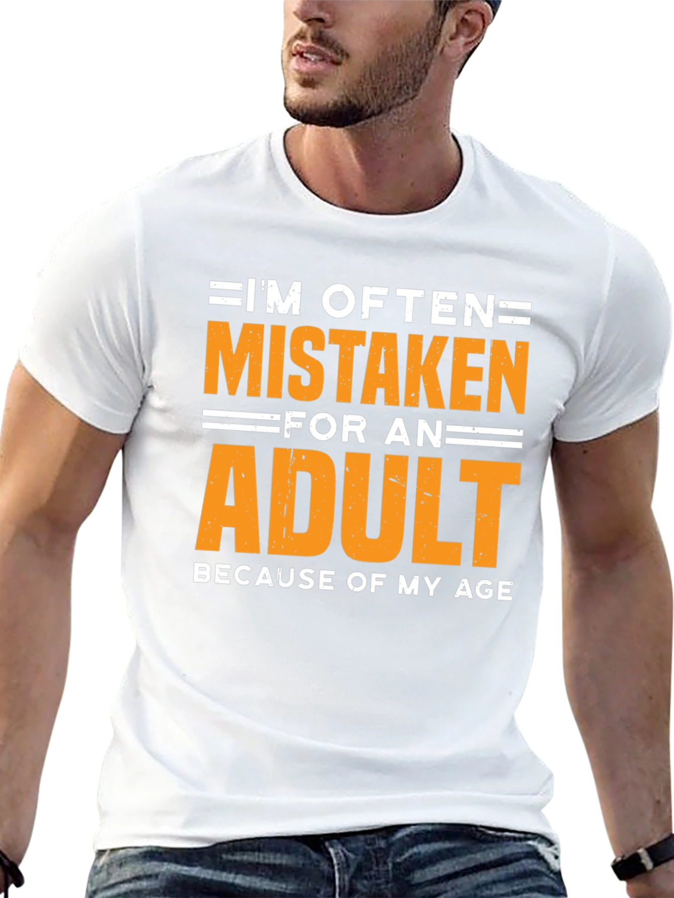 Funny Mistaken For An Adult Graphic T-Shirt