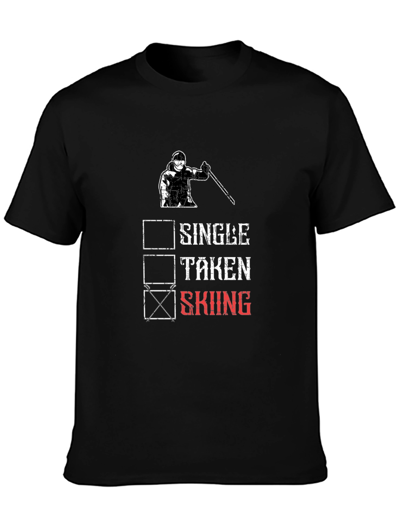 Skiing T-Shirt - Single Taken Skiing