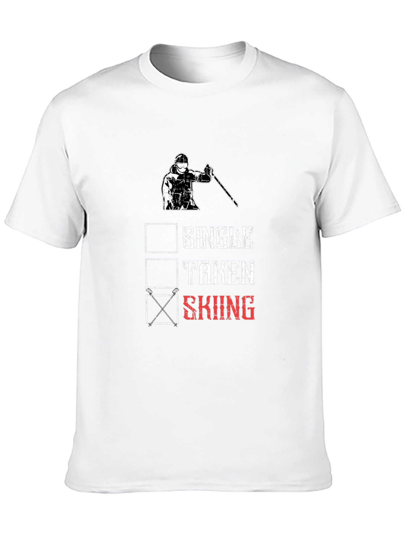 Skiing T-Shirt - Single Taken Skiing