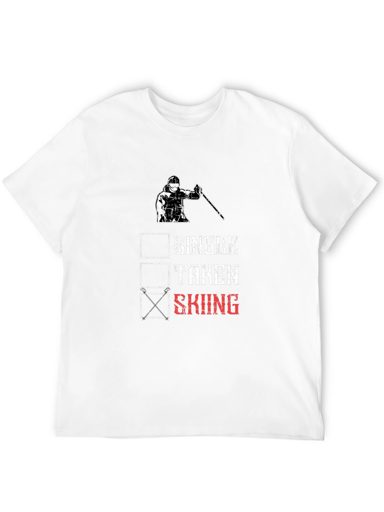 Skiing T-Shirt - Single Taken Skiing