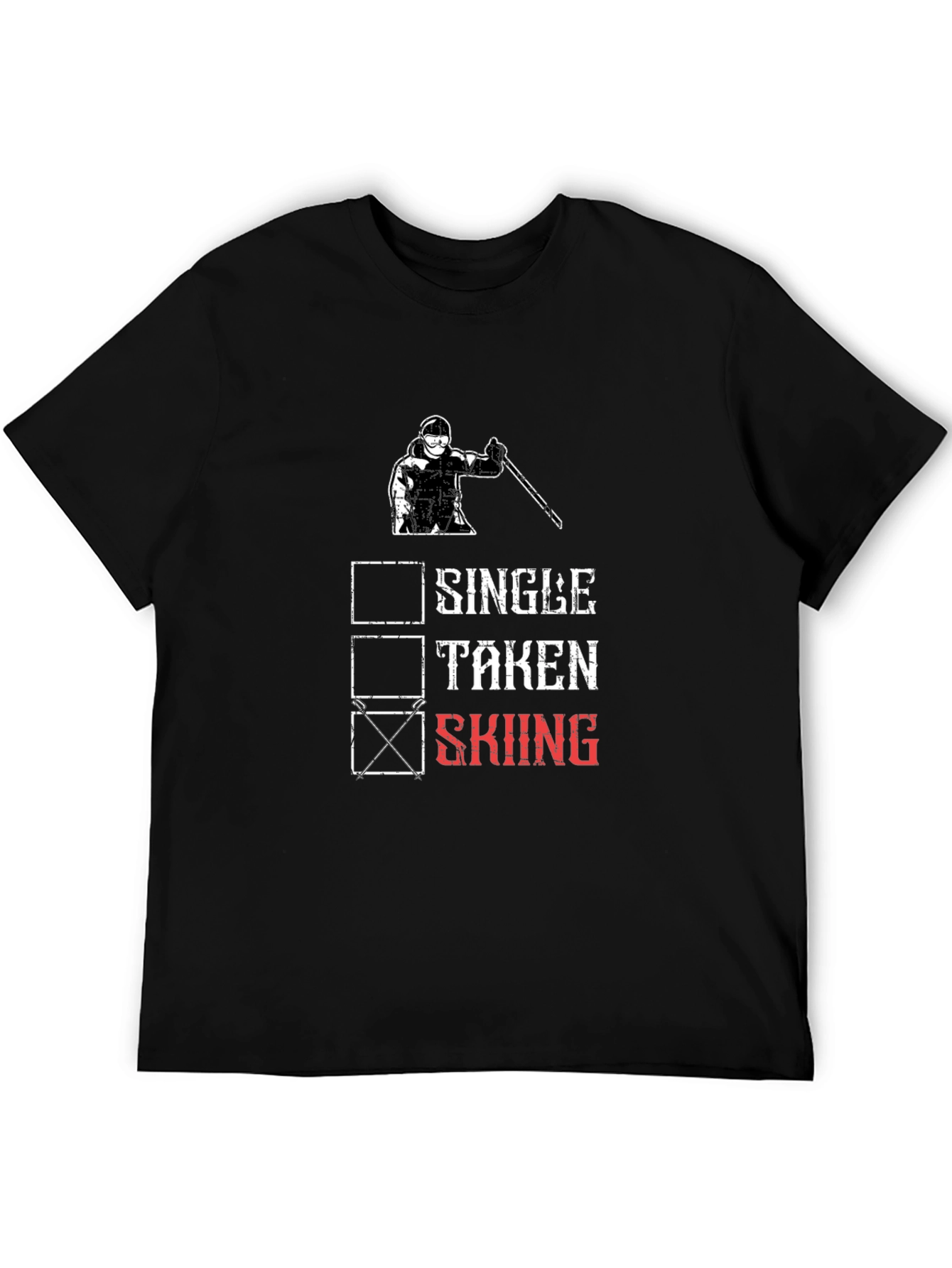 Skiing T-Shirt - Single Taken Skiing