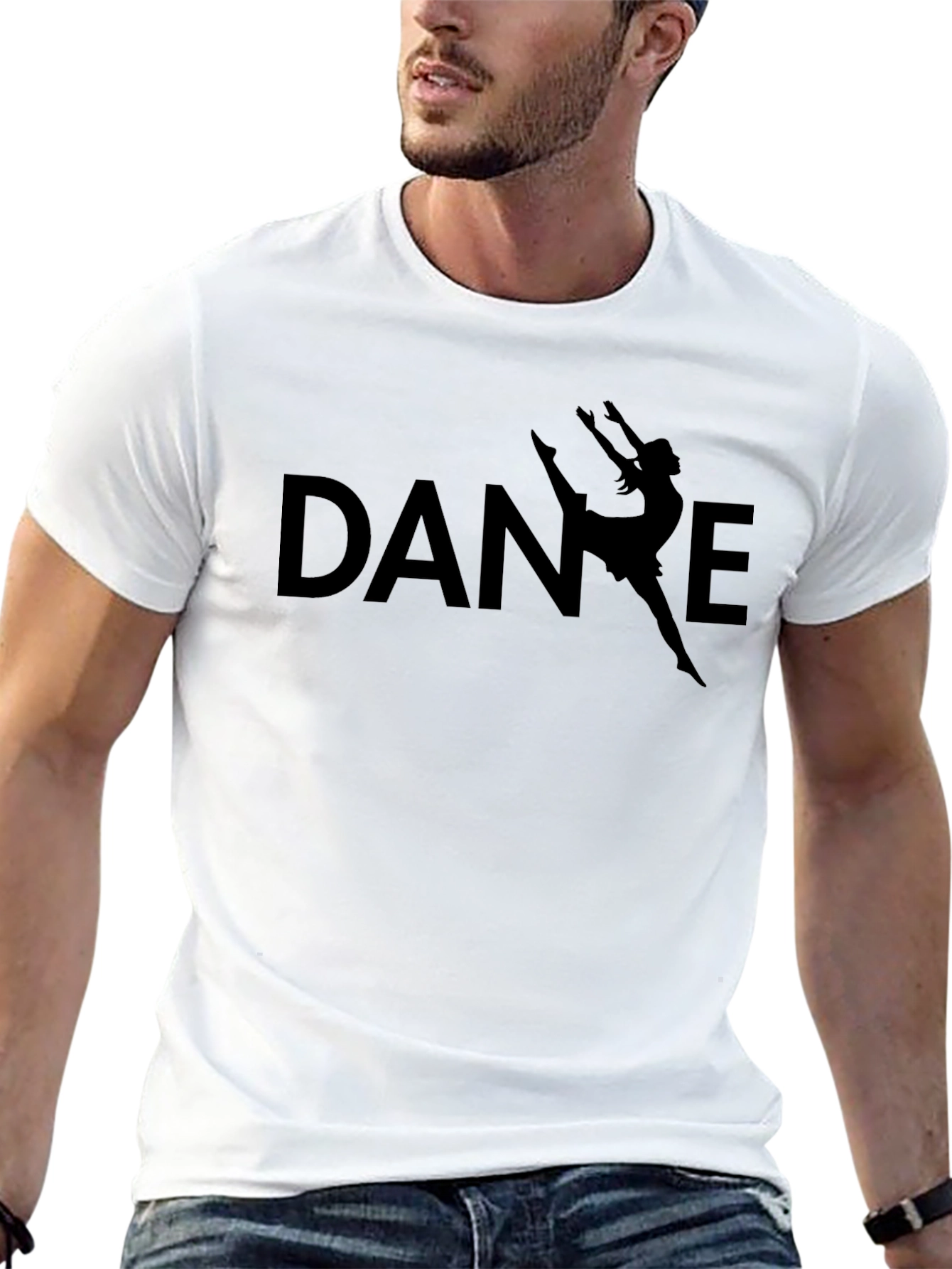 Dance Silhouette Graphic Tee - Black