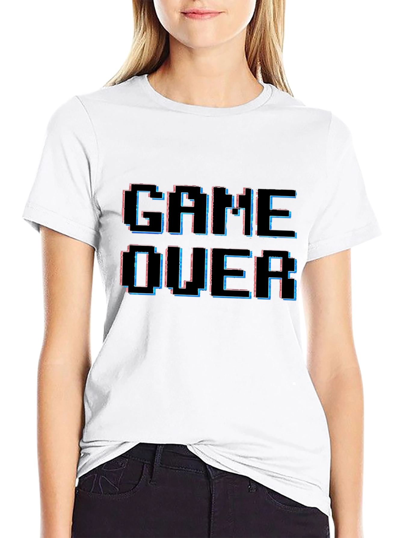 Game Over Pixelated T-Shirt - Gamer Style
