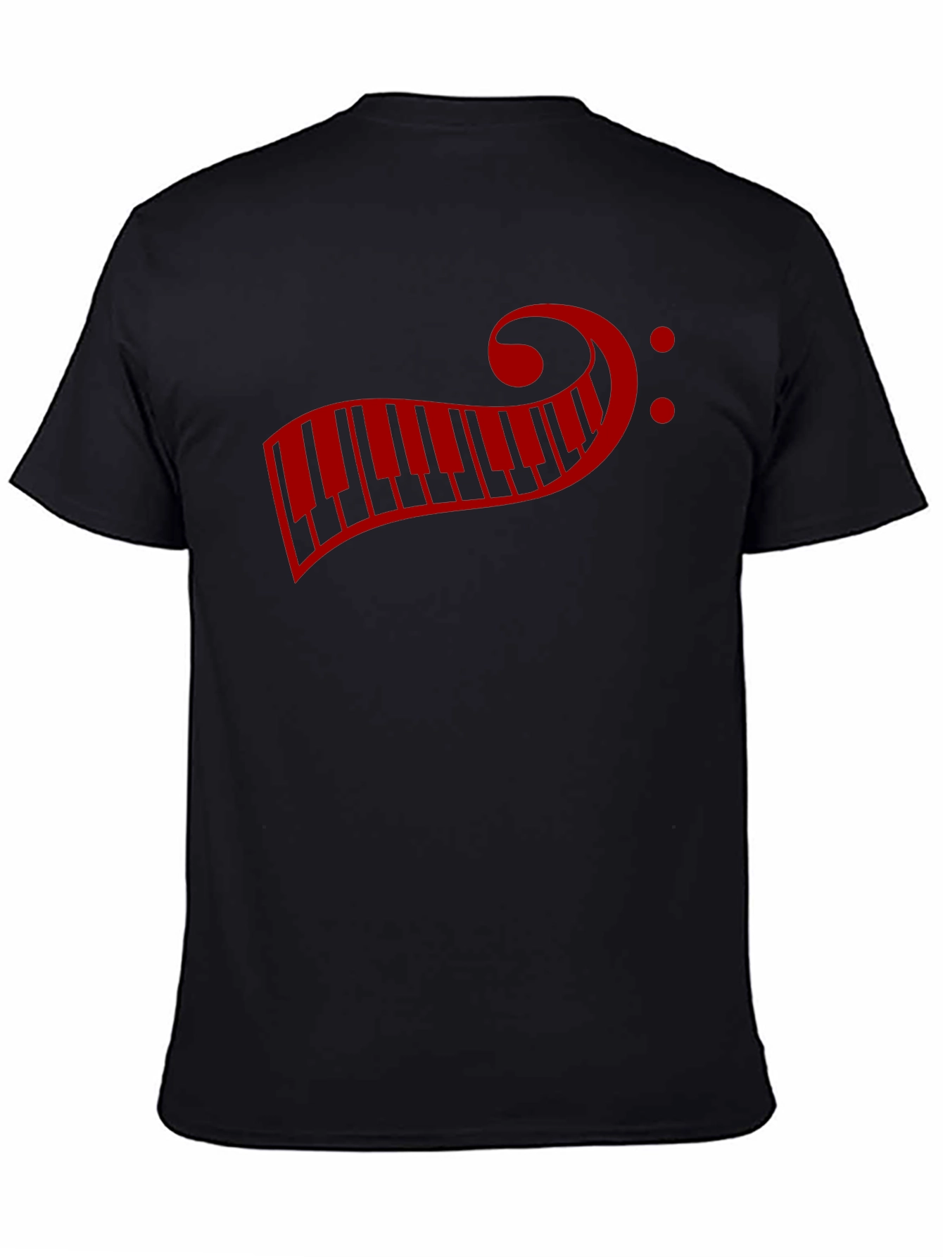 Musical Piano Clef T-Shirt - Mens Short Sleeve